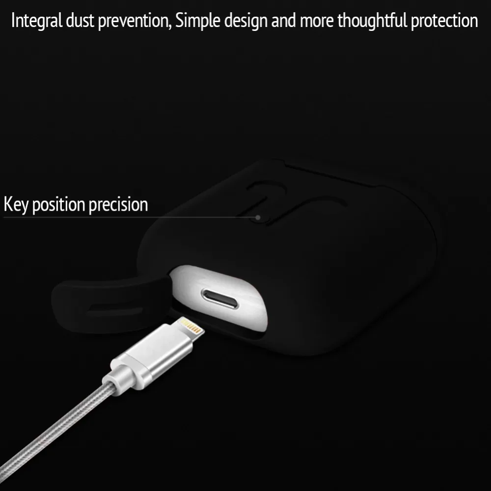 ТПУ Силиконовые Bluetooth беспроводные наушники чехол для AirPods защитный Аксессуары