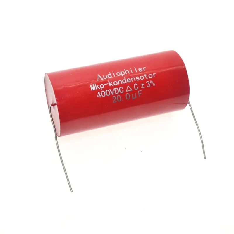 

Конденсатор audiophiler mkp с осевым соединением, 2 шт., 400VDC, 20 мкФ