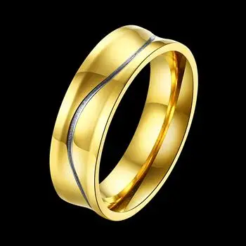 Сладкий романтическая пара кольцо цвет золотистый мужских моделей|Кольца| |