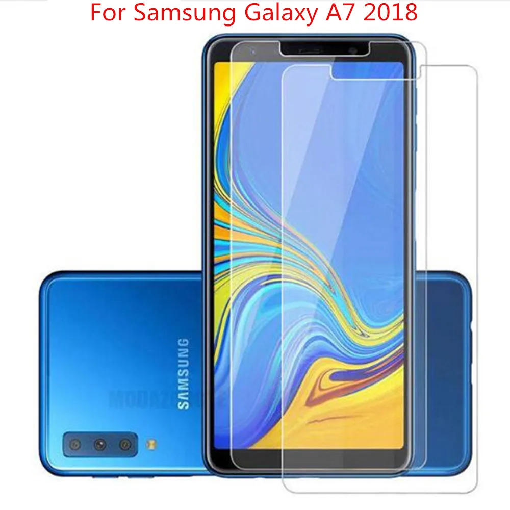 Защитная пленка для экрана Samsung Galaxy A7 2018 закаленное стекло A 7 A750F A750 зеркальная