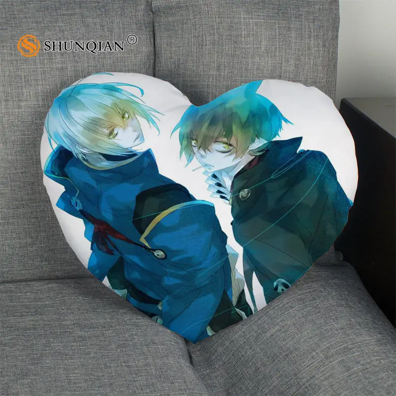 Pillow Case Синий экзорцист сердце форма Наволочка на заказ молния Наволочка просто чехол без ядра Размер 41x36 см, 47x42 см - Цвет: Pillow Case