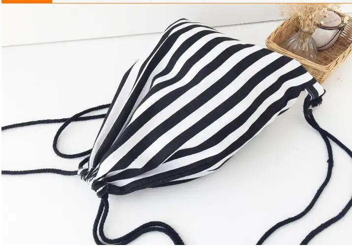 

10 Pieces/lot Canvas Drawstring Bag Women men Backpack 3d Printed Girls boys Children Shoulder Bags Travel Sac Pouch