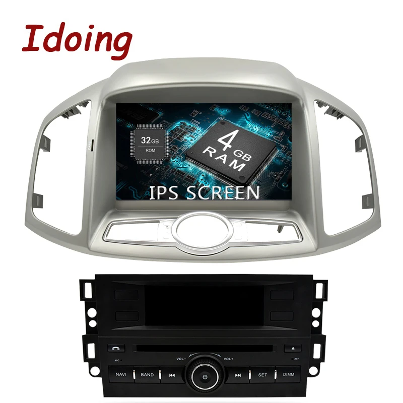 Автомобильный радиоприемник Idoing 8 &quot1Din 4G + 32G GPS Android 0 Multimidia для Chevrolet Captiva/Epica 2012 2015