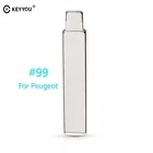 KEYYOU 99 # откидной пульт дистанционного управления автомобильный пустой ключ для Peugeot 508 2008 3008 складной  DS запасной пульт дистанционного ключа с канавкой