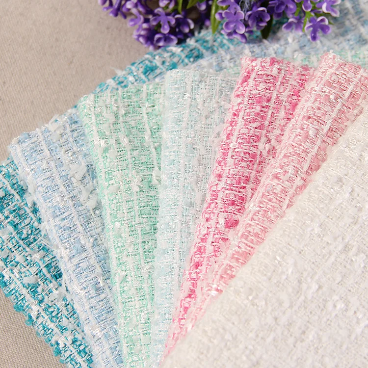 Пряжа окрашенная бабочка пряжа твидовая ткань модная женская куртка fabrics