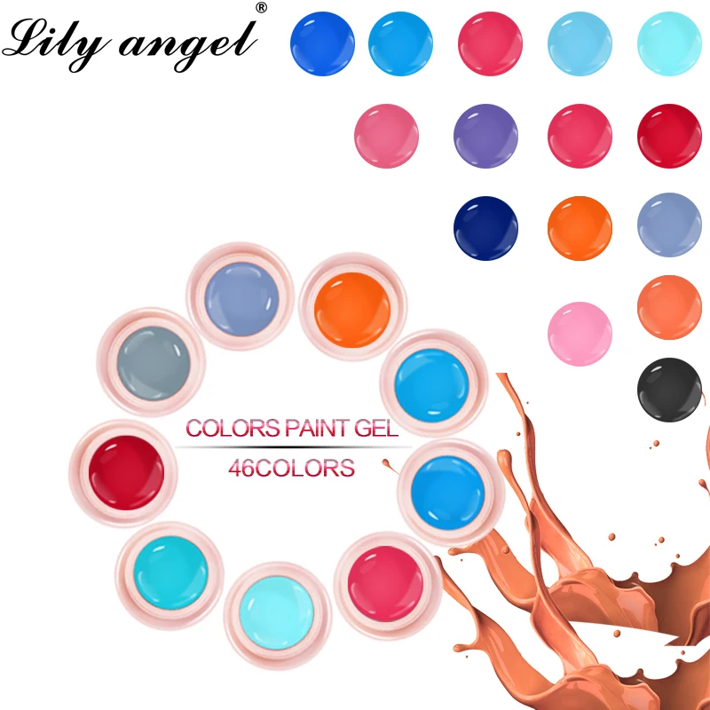 Цветной Гель лак для ногтей Lily angel 46 цветов 5 мл высококачественный УФ гель
