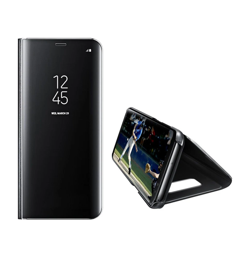 Роскошный зеркальный флип чехол GXE для Samsung Galaxy S8 Plus S6 S7 Edge Note 8 5 A3 A5 A7 J3 J5 J7 2017 Prime с