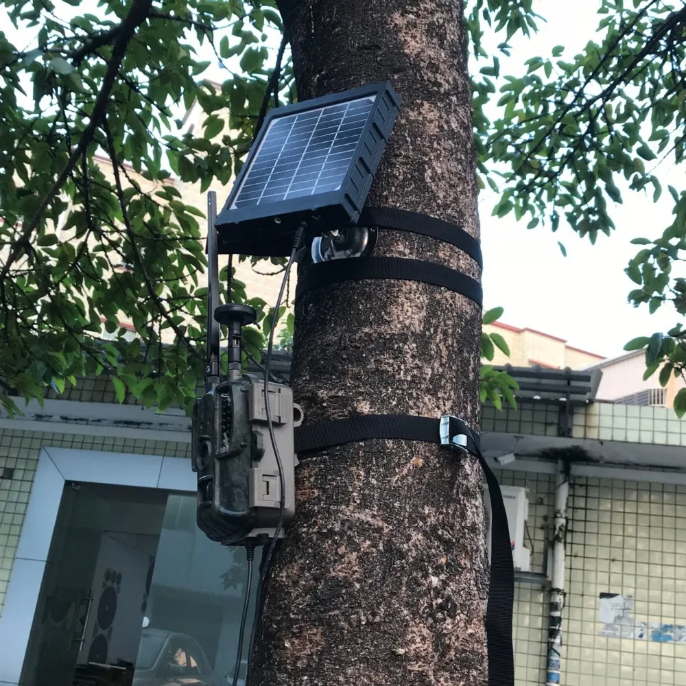 4G охотничья камера солнечная панель для фото ловушек Внешняя батарея Солнечное зарядное устройство 3000 мАч алюминиевый аккумулятор полимерный Солнечный источник питания