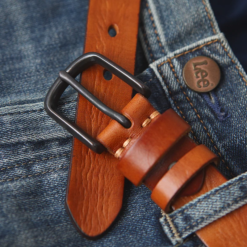 LANSPACE кожаный мужской ремень модные ремни для отдыха джинсов 2 2|Мужские ремни| |