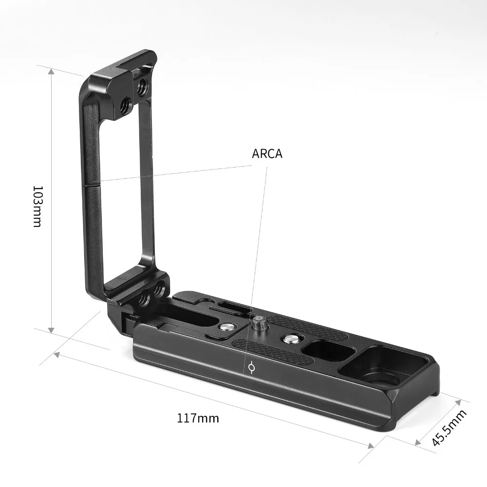 БЫСТРОРАЗЪЕМНАЯ L образная пластина SmallRig для Nikon D850 с Arca швейцарская тарелка