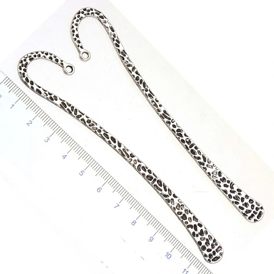 11494 silver 120mm Закладки канцелярские офисные аксессуары для поставщиков для рукоделия DIY амулеты большие кривые серебряные перья ювелирные изделия компоненты 5 шт - Цвет: 11494 silver 120mm