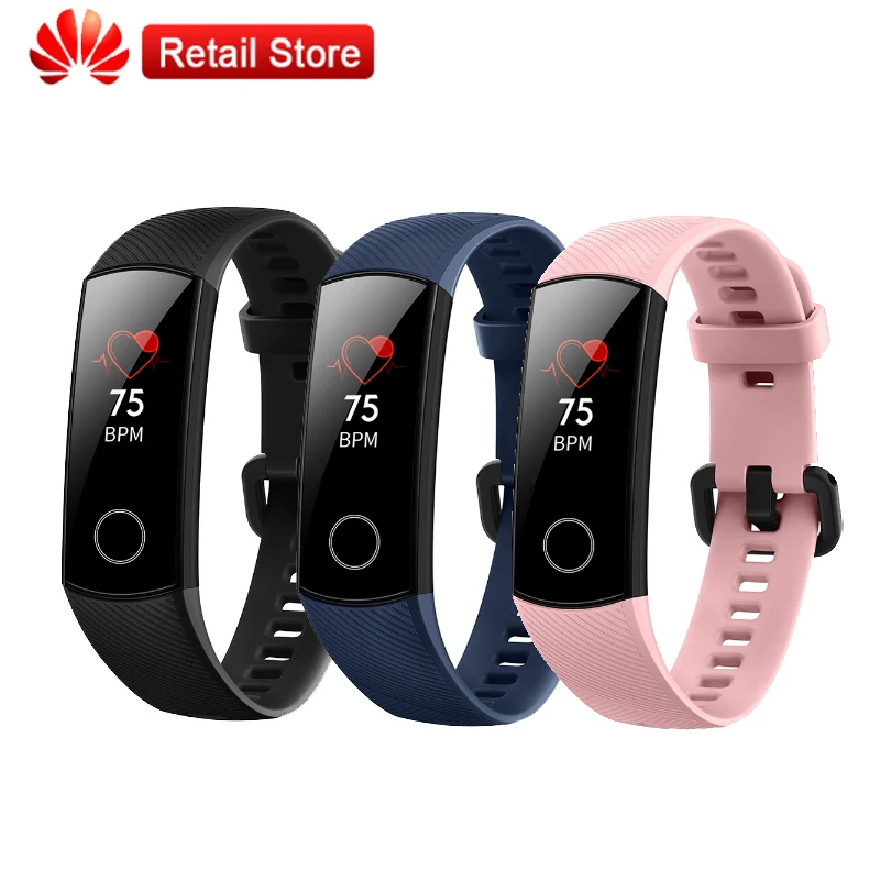 Honor Band 4 браслет AMOLED 0 95 &quotЦветной Сенсорный экран плавательный обнаруживает