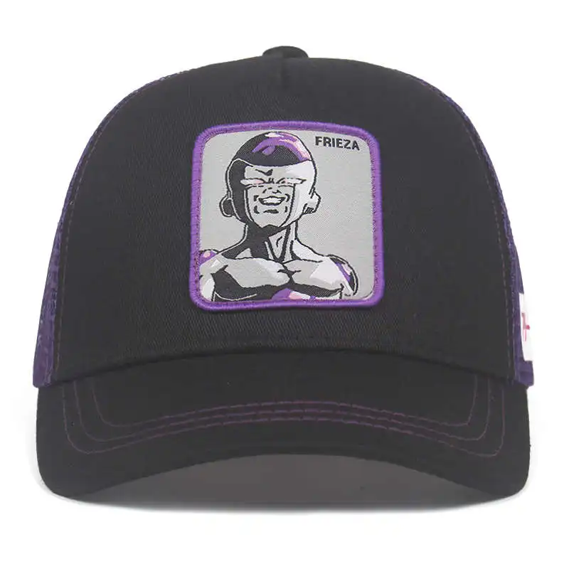 Бренд Dragon Ball Z Goku VEGETA MAJIN Snapback оберточная Стеклопластиковая Мужская и Женская Хип-хоп шляпа для папы грузовая сетчатая шапка дропшиппинг - Цвет: FRIEZA