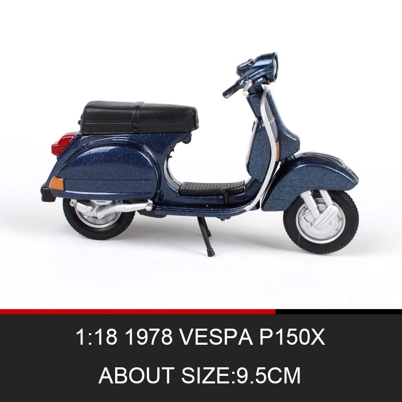 Модель мотоцикла Maisto 1:18 VESPA Piaggio 1978 P150X модель велосипеда под давлением детская