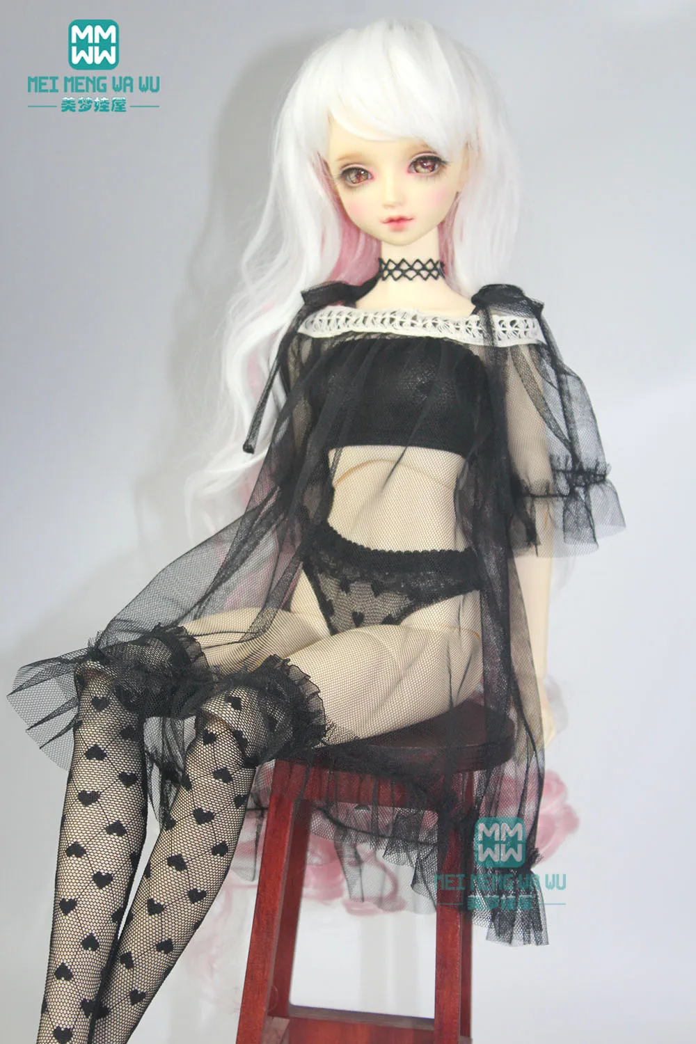 BJD аксессуары для 58 см-63 см 1/3 BJD DD SD кукла сексуальная одежда четыре части нижнего белья, носки, марля