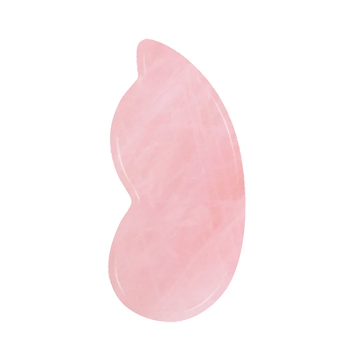 Натуральный розовый кварц нефрит Gua Sha доска иглоукалывание массаж лица лифтинг камень массаж скребком гуаша доска нефрит массаж лица глаз инструмент