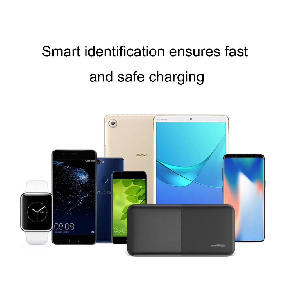 Внешний аккумулятор A.S 10000 мАч для Xiaomi, samsung, iPhone, huawei, Nokia, внешний аккумулятор, портативный внешний аккумулятор с двумя usb-портами