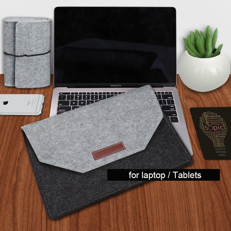 Мягкий чехол для ноутбука, чехол для Macbook Air 13 Pro retina 13 15, тонкий чехол для ноутбука с защитой от царапин, шерстяной войлок, чехол для 13,3, 15,4 дюймов