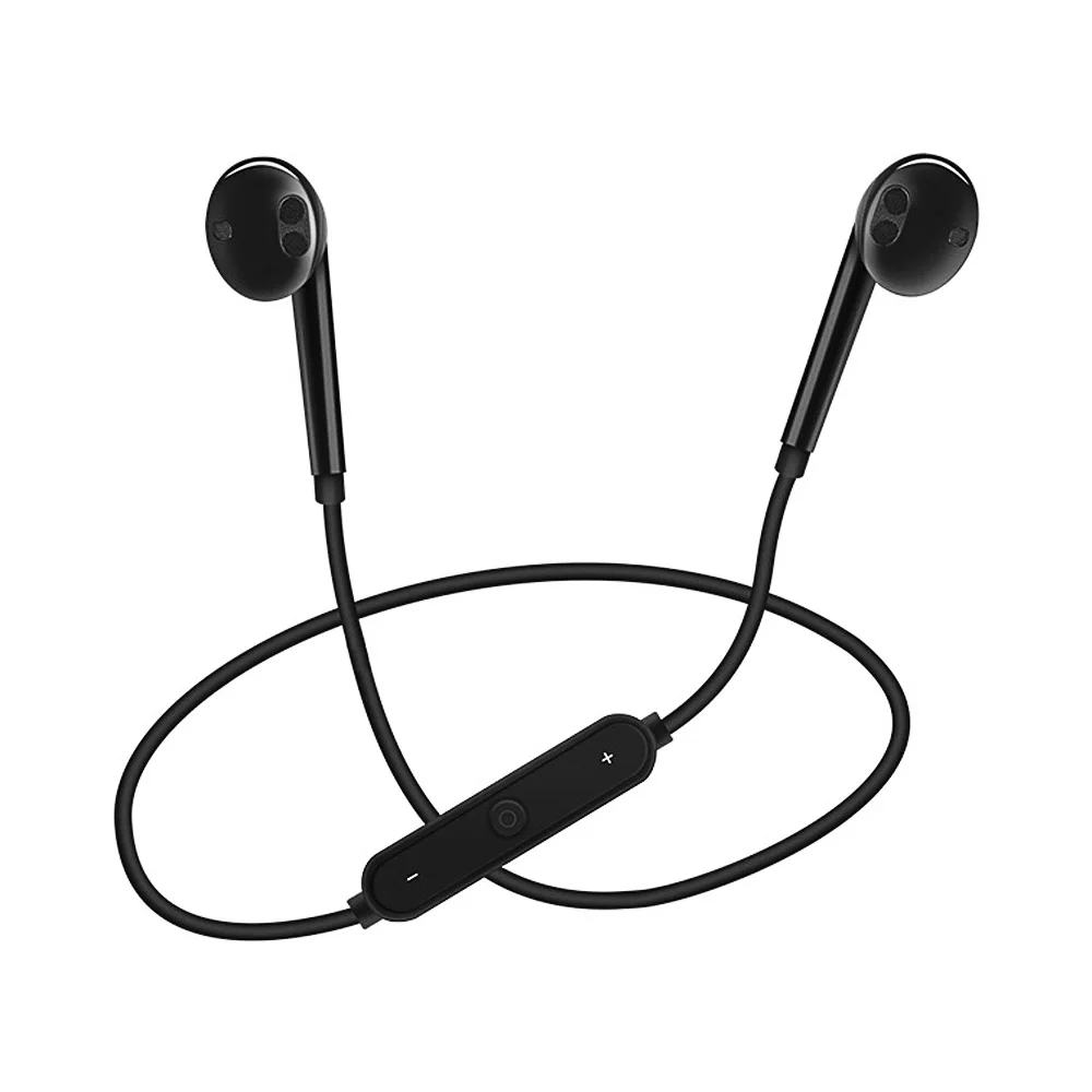 Черный Спортивные Bluetooth наушники, беспроводные наушники, шейные наушники для телефона с микрофоном, наушники для iPhone, Xiaomi, huawei - Цвет: Черный