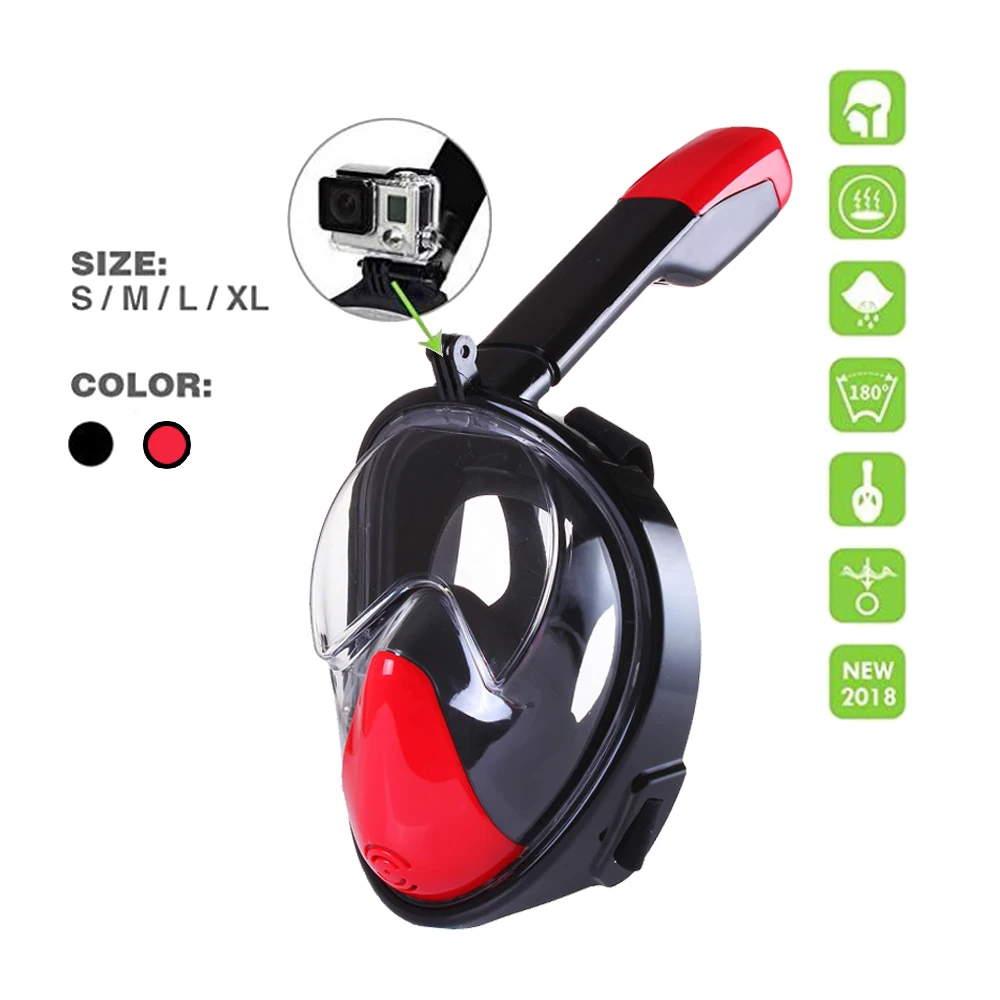 Маска для подводного плавания на все лицо маска с аквалангом противотуманный