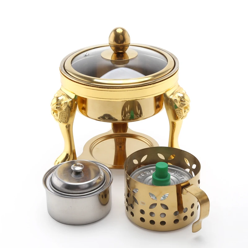 

Chinese old Beijing small hot pot one person self help small pot stainless steel alcohol stove chafing dish nimi stew soup pan