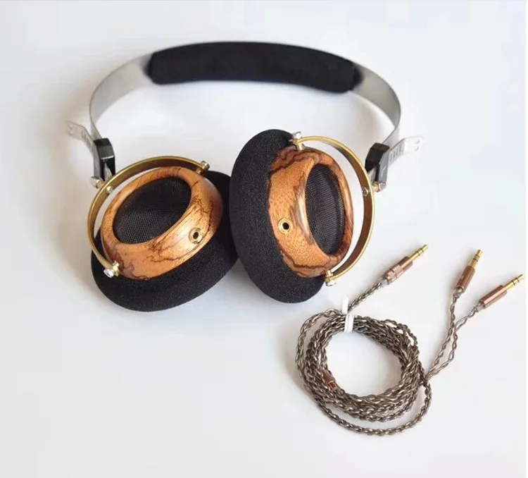 OKCSC 57 мм динамик открытый голос HIfi оливковые деревянные наушники с 5N OCC покрытием