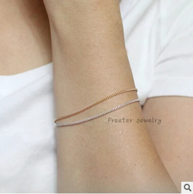 S 41 2020 модные ювелирные изделия Золотая и двухслойная одежда Простой mashup цепной