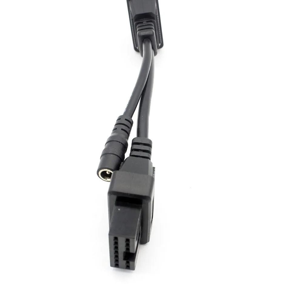 Для MITSUBISH 12pin к 16Pin OBD2/OBDII DLC автомобиля диагностический инструмент кабель для