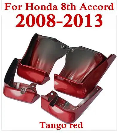 QCBXYYXH для Honda Accord 2003- 4 шт./лот автомобильный Стайлинг Брызговики брызговики крылья Перфектор украшения - Цвет: Черный