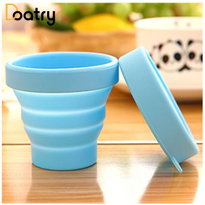 Портативные силиконовые телескопические складные Складные кружки для конфет