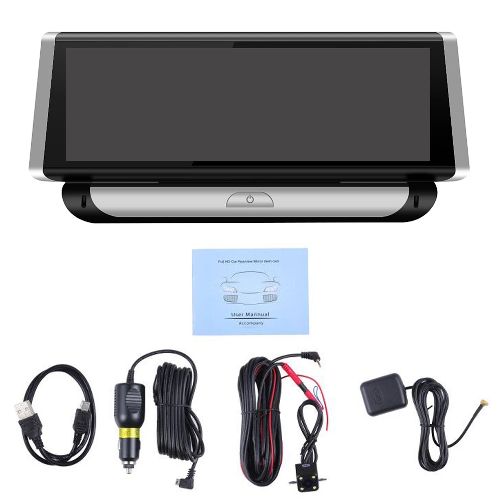 Bluavido 8 &quotIPS 4G Android Автомобильный видеорегистратор GPS камера ADAS Sygic навигация Full HD