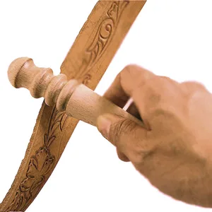 2 шт. инструмент для кожевенного ремесла, кромки, кожаные слайкеры, Круглый Инструмент для ремесла по дереву, многоразмерные предметы для выгорания, искусственный набор 15 см