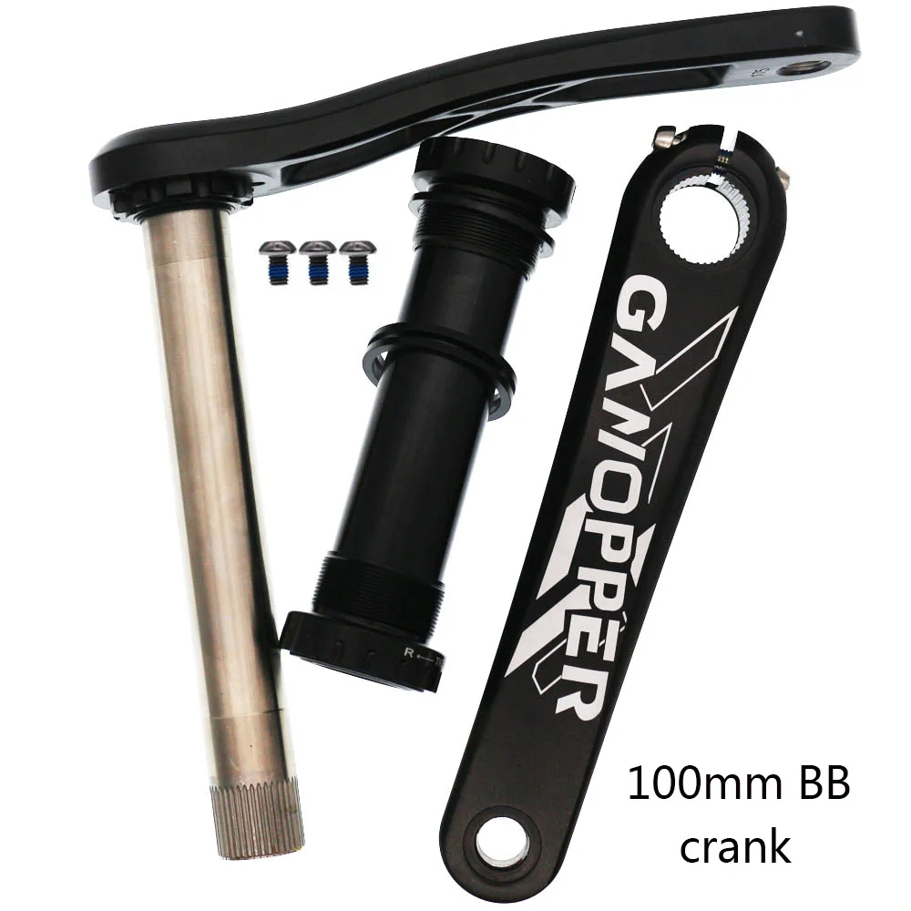 100mm BB Crank Fat bike 175 кривошипный набор 100 мм 120 мм BB 1x система коленчатых колес 30T 32T 34T 36T узкая широкая цепь для GXP SRAM chainset - Цвет: 100mm BB Crank