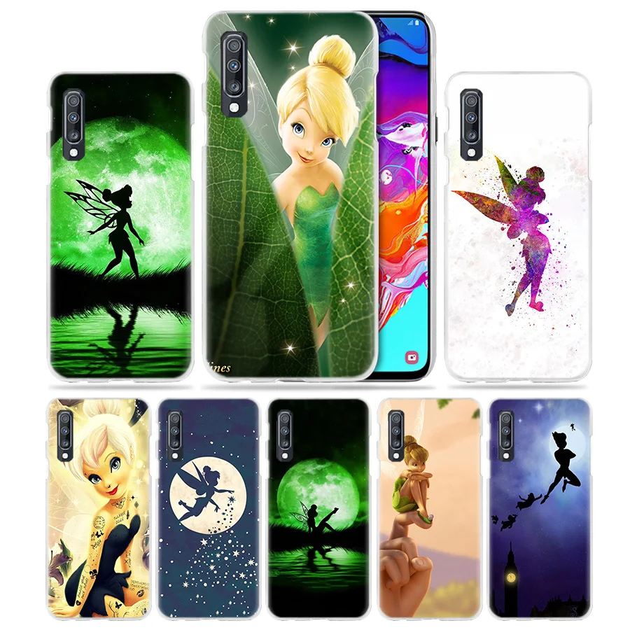 Венди Tinkerbell чехол для samsung Galaxy A50 A70 A20e A40 A30 A20 A10 A8 A6 плюс A9 A7 жесткий прозрачный чехол с держателем телефона Coque