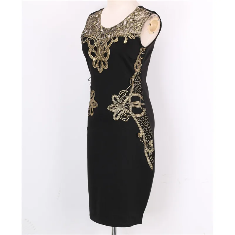 Сексуальная Женская летняя одежда облегающее платье без рукавов Кружевная