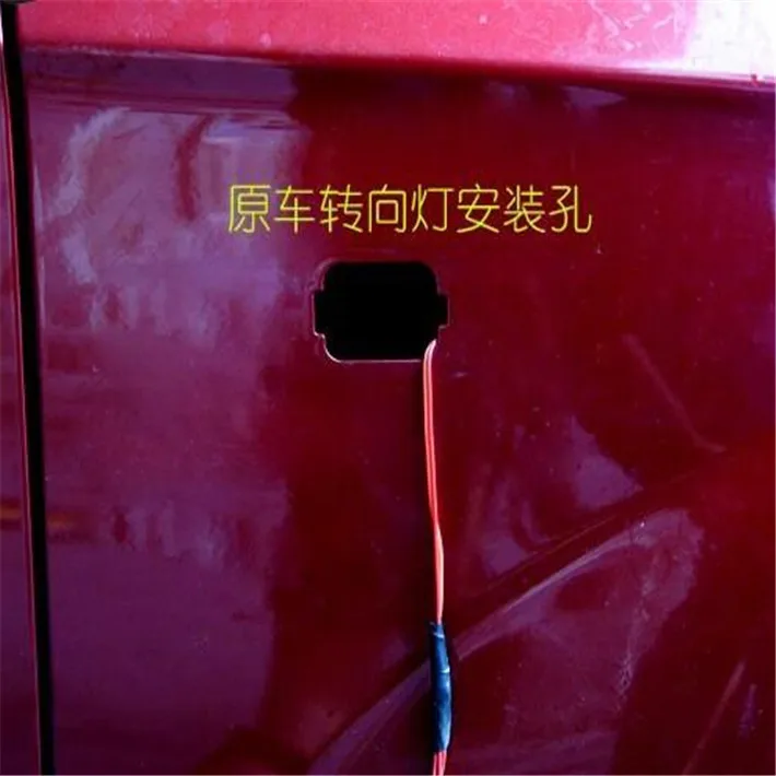 Автомобильный Стайлинг рулевое управление Авто Светодиодный светильник поворотники крыло боковая Лампа DC 12 В боковые огни маркер указатель поворота светильник