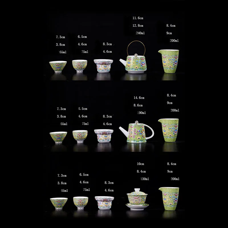 Чайный набор Gaiwan традиционный китайский чай из белого фарфора посуды чашка Tureen