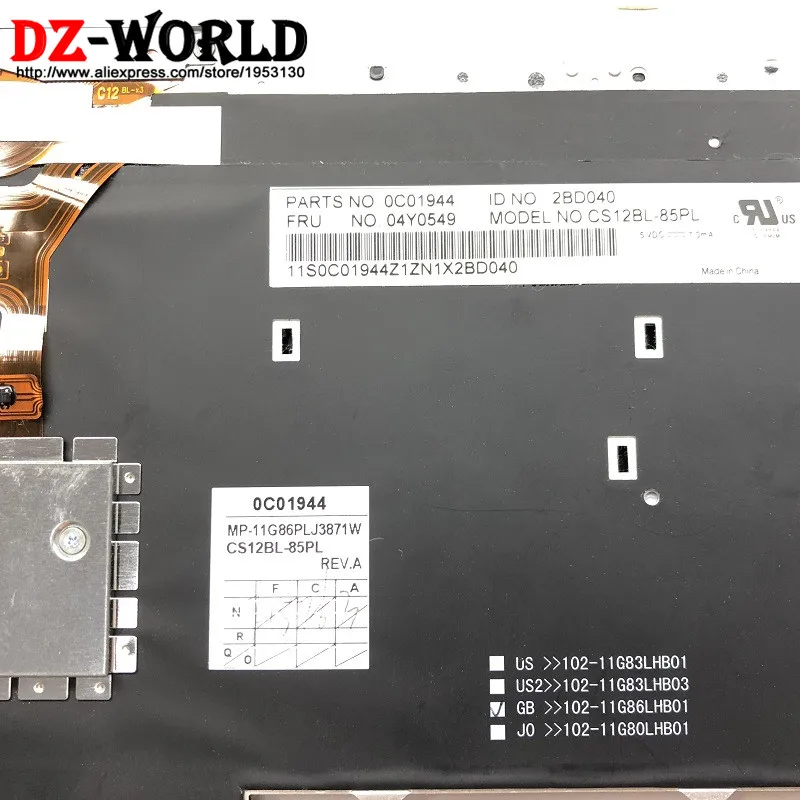 Новый оригинал для Thinkpad X230 X230i X230T (X230 планшет) клавиатура с подсветкой PL польская