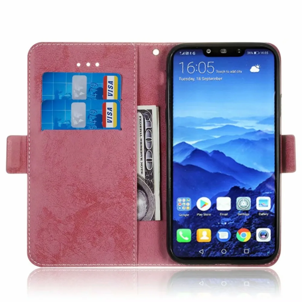 Чехол с откидной крышкой для телефона Etui чехол Huawei P20 P10 Lite Mate 20 Nova 3 3i из мягкого