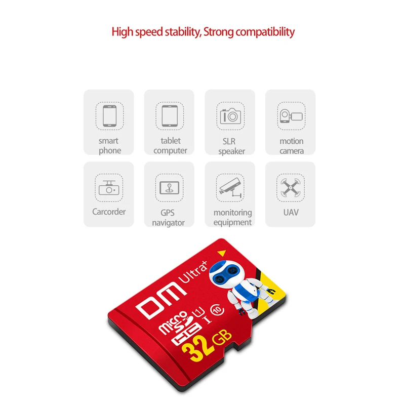 DM карты памяти для мобильных телефонов Micro SD карты Class10 карты памяти 16 gb 80 МБ/с. TF карта для смартфона камера для планшета