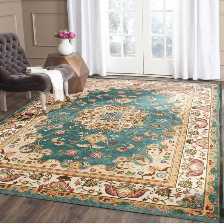 Классический ковер в стиле ретро, большой размер, журнальный столик для гостиной, Прямоугольный Коврик, персидский коврик для украшения дома - Цвет: as picture