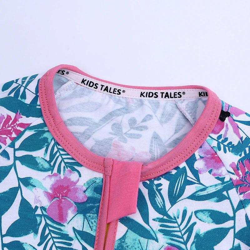 Детские комбинезоны хлопковая одежда с цветочным рисунком для новорожденных