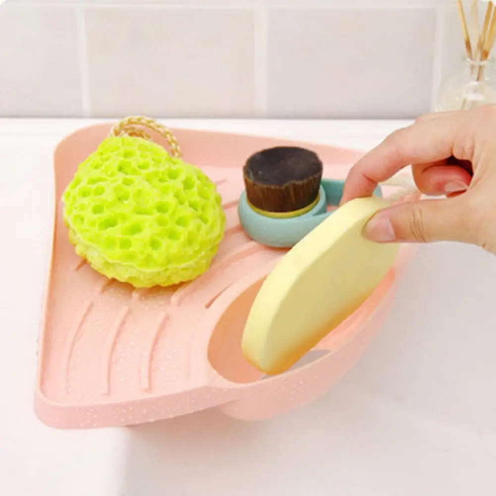 Пластиковая Полка для хранения раковины ванная комната держатель мыла лоток