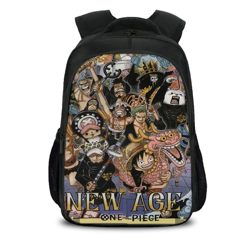 Japanese Anime One Piece Backpack FNNA UT Ace Zoro Sanji Luffy Women Men Casual Bag Boys Girls School Bags Laptop Mochila Bolsa | Багаж и