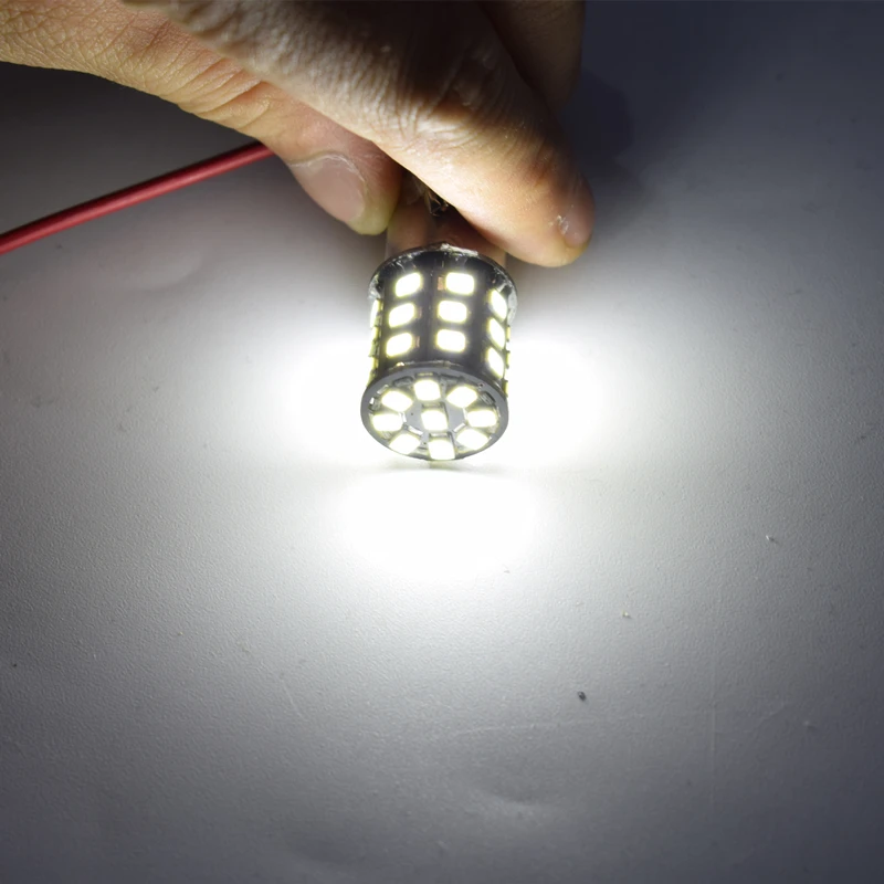 

2PCS Auto Car Led S25 BA15S P21W 1156 2835 33SMD 1156 Reversing lights Brake lights taillights Turn signal lights 12V 6000K