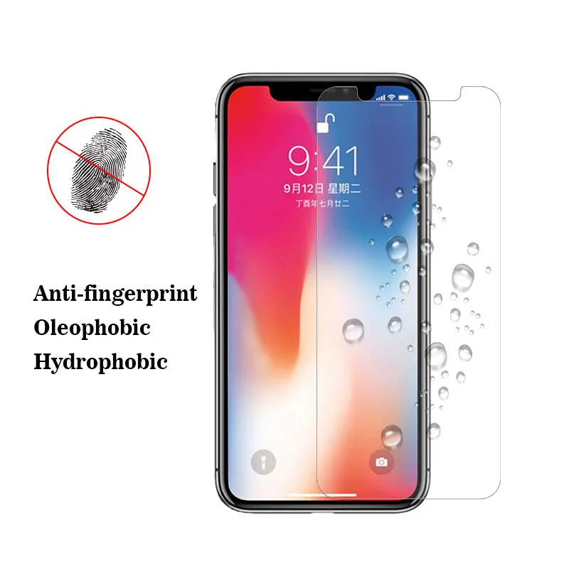 5PCS 10PCS For Glass iphone X XR XS MAX Screen Protector Tempered On the iPhone 7 8 Plus 6 S 5 5S Phone Film | Мобильные телефоны и