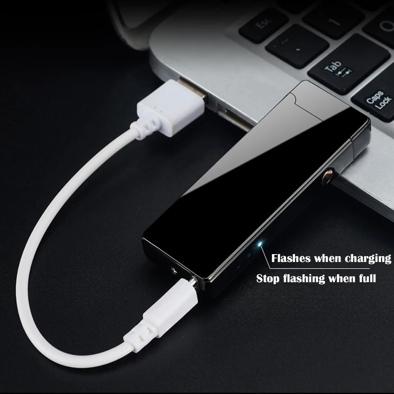 Двойной крест дуга электрическая сигарета зажигалка USB электронная беспламенная плазменная Зажигалка Ветрозащитная перезаряжаемая Зажигалка импульсная