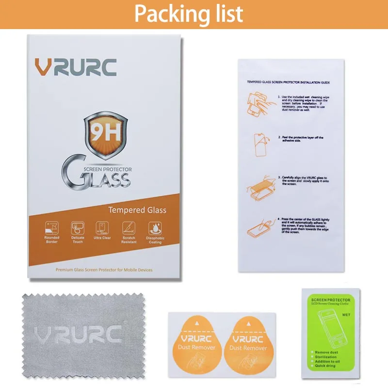 Vrurc 3D изогнутые Премиум закаленное Стекло для Huawei P20 Экран протектор 9 H защитное