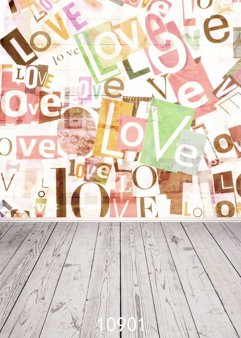 Фоны для фотостудии 5X7ft Valentine Red Hearts Love Sayings виниловые печатные Фото фоны фото