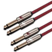 hi fi guitar cable dual 6 35mm to dual 6 35mm for sound mixer electronic organ 14 ts jack to jack audio cable 1m 2m 3m 5m 8m